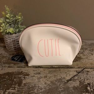 NWT: Rae Dunn “Cutie” Cosmetic Bag